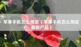 苹果手机怎么预定（苹果手机怎么预定最新产品）